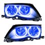 Oracle Lighting 7104-002 SMD Pre-Assembled Headlights, Black Bezel, Blue
