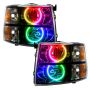 Oracle Lighting 7105-334 SMD Pre-Assembled Headlights, Black Bezel, ColorSHIFT(tm) - No Controller