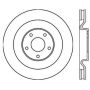 StopTech Power Slot 06-10 Corvette (Z06) / 10 Corvette Grand Sport Front Left Slotted CRYO Rotor