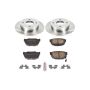 PowerStop KOE659 OE Stock Replacement Low-Dust Ceramic Brake Pad and Rotor Kit