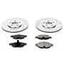 PowerStop K1684 Z23 Daily Driver Carbon-Fiber Ceramic Brake Pad and Drilled & Slotted Rotor Kit