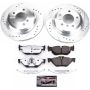 PowerStop K5980-26 Z26 Street Performance Ceramic Brake Pad and Drilled & Slotted Rotor Kit