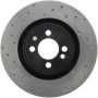 Stoptech 128.34114R Sport Cross Drilled Brake Rotor - Front Left