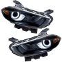 Oracle Lighting 7142-001 SMD Pre-Assembled Headlights, HID Style, Black, White