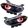 Oracle Lighting 7142-003 SMD Pre-Assembled Headlights, HID Style, Black, Red