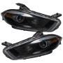 Oracle Lighting 7142-003 SMD Pre-Assembled Headlights, HID Style, Black, Red