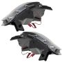 Oracle Lighting 7142-330 SMD Pre-Assembled Headlights, HID Style, Black Bezel, ColorSHIFT