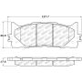 Stoptech 305.12930 Street Select Brake Pads - Front