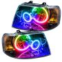 Oracle Lighting 7154-334 SMD Pre-Assembled Headlights, Black Bezel, ColorSHIFT(tm) - No Controller