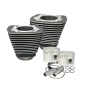 S&S Cycle 910-0182 84-99 BT w/ Stock Cylinder Heads 3-1/2in Bore Cylinder & Piston Kit - Wrinkle Black