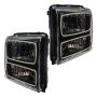 Oracle Lighting 7161-334 SMD Pre-Assembled Headlights, Black Bezel, ColorSHIFT(tm) - No Controller