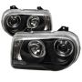 SPYDER 5009135 Projector Headlights - LED Halo - Black