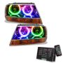 Oracle Lighting 7167-333 SMD Pre-Assembled Headlights, Black Bezel, ColorSHIFT(tm) 2.0