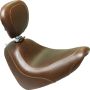 Mustang Motorcycle 83010 Mustang 18-21 Harley Fat Bob Wide Tripper Solo Seat w/Driver Backrest - Brown