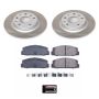 PowerStop SC2452 Semi-Coated Rotor and Low-Dust Ceramic Brake Pad Kit