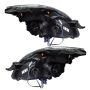 Oracle Lighting 7170-334 SMD Pre-Assembled Headlights, Black Bezel, ColorSHIFT(tm) - No Controller