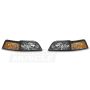 Raxiom 42011 99-04 Ford Mustang Axial Series OE Style Headlights- Chrome Housing (Clear Lens)