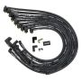 Moroso 73825 Chevrolet Small Block Ignition Wire Set - Ultra 40 - Sleeved - Non-HEI - 90 Degree - Black
