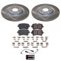 PowerStop SC6001 Semi-Coated Rotor and Low-Dust Ceramic Brake Pad Kit