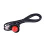 Rugged Radios PTT-HM-SC Hole Mount Push to Talk Cable (PTT) with 48 Straight Cord for Intercoms