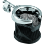 Kuryakyn 1484 Universal Passenger Drink Holder With Basket Black & Chrome