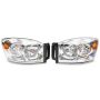 Raxiom R118012 06-08 Dodge RAM 1500 Axial Series OEM Style Rep Headlights- Chrome Housing (Clear Lens)