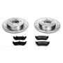PowerStop K3150 Z23 Daily Driver Carbon-Fiber Ceramic Brake Pad and Drilled & Slotted Rotor Kit