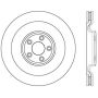 Stoptech 128.20031L Drilled Sport Brake Rotor