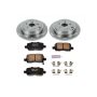 PowerStop KOE2382 OE Stock Replacement Low-Dust Ceramic Brake Pad and Rotor Kit