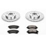PowerStop K5233 Z23 Daily Driver Carbon-Fiber Ceramic Brake Pad and Drilled & Slotted Rotor Kit