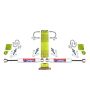 Skyjacker 7206 2007-2017 Jeep Wrangler JK/JKU Hydro 7000 Dual Steering Stabilizer Kit
