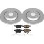 PowerStop CRK7084 Genuine Geomet Coated Rotor and Carbon-Fiber Ceramic Brake Pad Kit
