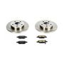 PowerStop KOE1616 OE Stock Replacement Low-Dust Ceramic Brake Pad and Rotor Kit