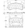 Stoptech 309.01540 Sport Brake Pads w/Shims and Hardware - Front