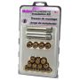 McGard (65457GDC 12X1.5 MCG 4 LUG SPLINEDRIVE KIT, GOLD W/WHL LKS CLAMSHELL)