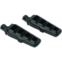 Kuryakyn 6667 Dillinger Pegs With Male Mount Adapter Satin Black