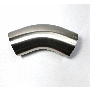 Stainless Bros 3in Diameter 1D 45 Degree Bend Leg Mandrel Bend