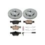 PowerStop KOE3047 OE Stock Replacement Low-Dust Ceramic Brake Pad and Rotor Kit