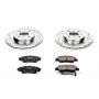 PowerStop K694 Z23 Daily Driver Carbon-Fiber Ceramic Brake Pad and Drilled & Slotted Rotor Kit