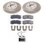 PowerStop SC1567 Semi-Coated Rotor and Low-Dust Ceramic Brake Pad Kit