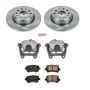 PowerStop KCOE2261B OE Stock Replacement Low-Dust Ceramic Brake Pad, Rotor and Caliper Kit