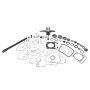 Vertex Pistons WR00035 Vertex KTM Complete Engine Rebuild Kit