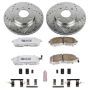 PowerStop K749-26 Z26 Street Performance Ceramic Brake Pad and Drilled & Slotted Rotor Kit