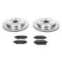 PowerStop K3072 Z23 Daily Driver Carbon-Fiber Ceramic Brake Pad and Drilled & Slotted Rotor Kit