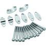BikeMaster 151990 Aluminum Handlebar Risers 1-1/8in - Silver