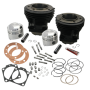 S&S Cycle 91-9013 66-84 BT 3-31/32in Stroke 3-7/16in Bore 8.0 To 1 Compression Cylinder Kit - Gloss Black