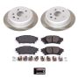 PowerStop SC6930 Semi-Coated Rotor and Low-Dust Ceramic Brake Pad Kit