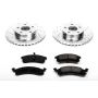 PowerStop K3156 Z23 Daily Driver Carbon-Fiber Ceramic Brake Pad and Drilled & Slotted Rotor Kit