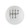 Classic 6-Speed Shift Knob White (3/8-16)