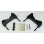 Wilwood 249-9633L/R Brackets (2) - w/Mounting Kit - SL4R - P-Brake Kit 14in Rotor